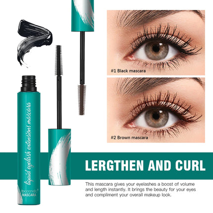Waterproof Mascara Lash Curling Thick Lengthening Volumizing Eyelash Extension Long-Wearing Sweat-proof Black Mascara Eye Makeup