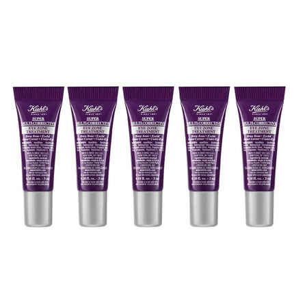 Kiehl's Super Multi-Corrective Eye Zone Treatment Sample Pack (3ml x 5), Lifts Brow Bone Area, Smooths, Original Skin Cares
