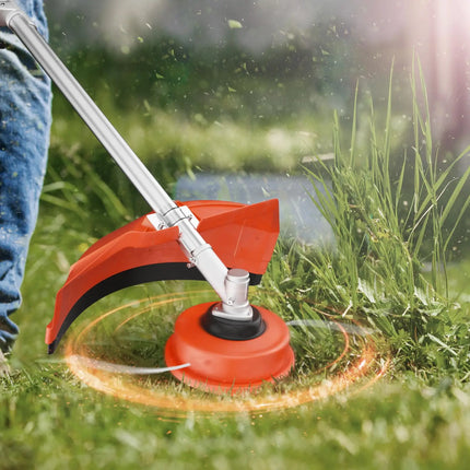 36CC 2-Stroke Gasoline String Trimmer, 3-in-1 Garden Weed Eater with 3/40-Tooth Brush Cutter Blade & Adjustable Shoulder Strap for Lawn & Yard Trimming