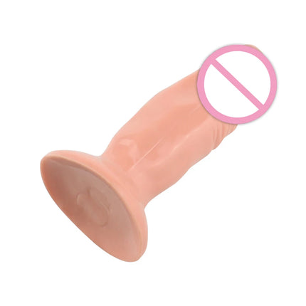 Female Mini Dildo Simulation with Suction Cup Small Realistic Silicone Soft Thick Penis Adult Erotic Sex Toys Anal Dick Sexshop