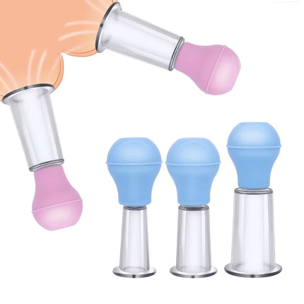 Erotic Nipple Orthotics Sucker Breast Enlarger Massager Breast Suction Vacuum Pump Clitoris Sucker Sex Toys For Women Adult Game