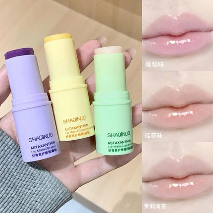 Grape Jasmine Flavors Moisturizing Hydrating Base Lip Balm Set Makeup Lip Care Daily Care Balm For Women and Men
