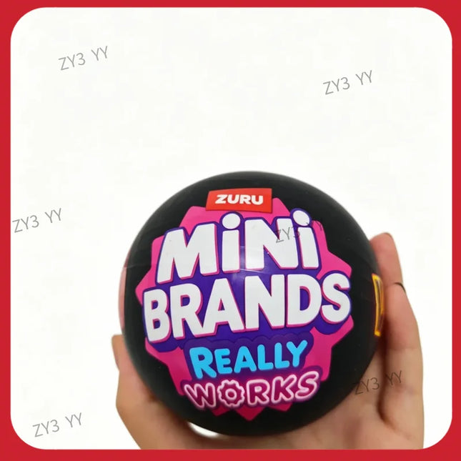 ZURU Mini Brands Really Works Vinyl Capsule Blind Box Unbox Music Vinyl Playset Fully Working Miniature Record Player Mini Vinyl