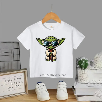 Comfortable and Luxurious Short-sleeved T-shirts for Boys and Girls - Lowest Discount. Cotton Star Wars Crewneck Printed T-shirt
