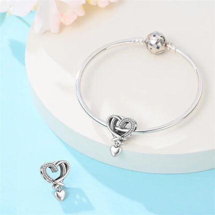 Original 925 Sterling Silver Charms Beads Cute Mushroom Unicorn Love Wings Pearl Charm for Bracelet Pendant Woman Girl Jewelry