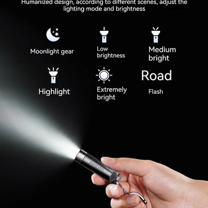 Philips Mini Flashlight SFL1121 - High-intensity, Ultra-bright, Self-defense, Outdoor Emergency, Portable