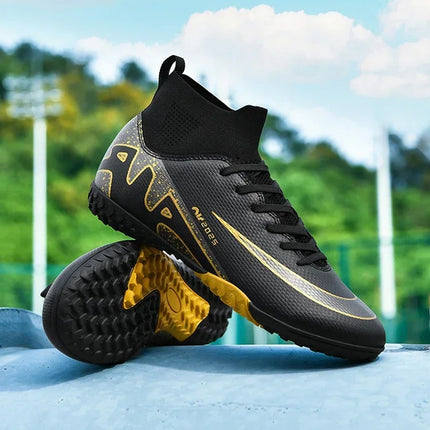 Original Men Football Field Boots Professional Society Cleats Children Soccer Shoes Grass Training Kids Non Slip Football Shoes