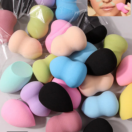 30pcs Powder Blending Makeup Sponge Beauty Egg Set  For Liquid Cream And Powder, Multicolor Without Latex Suitable For All