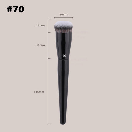Single Flat Round Tube Flat Head Foundation Brush Concealer Makeup Brush Face Contour Foundation Makeup Tool