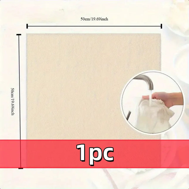 3pcs 100% Unbleached Cheese Cloths, 50.8x50.8cm Hemmed Edge, Reusable for Straining, Yogurt & More (Grade 100)