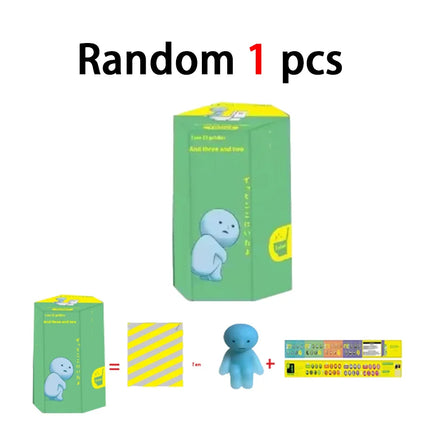 Surprise Gift blind box action figures Yoga Bedroom series multiple doll green noctilucent mysterious decoration model for toy