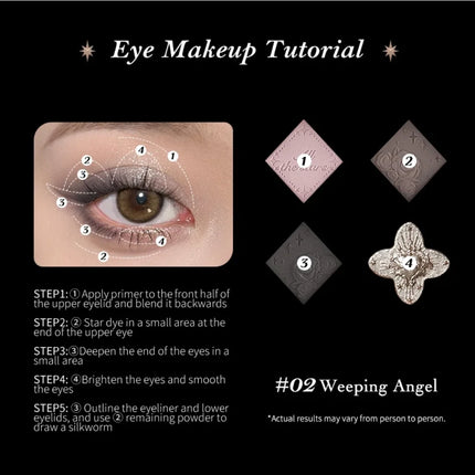 Flower Knows Little Angel Collection Nine-Color Eyeshadow 10.5g Delicate Matte Chameleon Eye Makeup Cosmetics