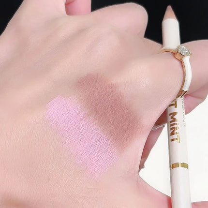 2-in-1 Apricot Pink Matte Under Eye Pencil Aegyo Sal Matte White Highlighter Lying Silkworm Pen Eye Makeup Easy To Use Eyeshadow