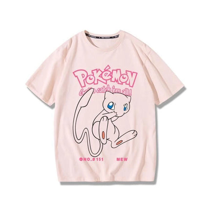 Pokémon Pikachu Gengar Magikarp T-shirt Cotton Tee Men's 2026 Summer Fashion Oversize Street Casual Y2K Tops Streetwear Clothing
