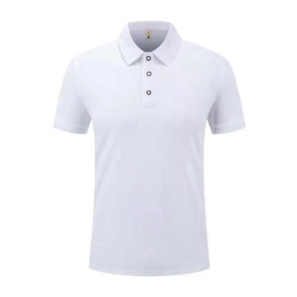 Summer Casual Sports Quick-drying Lapel Short-sleeved POLO Shirt 23 Solid Color Shirt Cycling Suit Fitness Suit For Men S-4XL