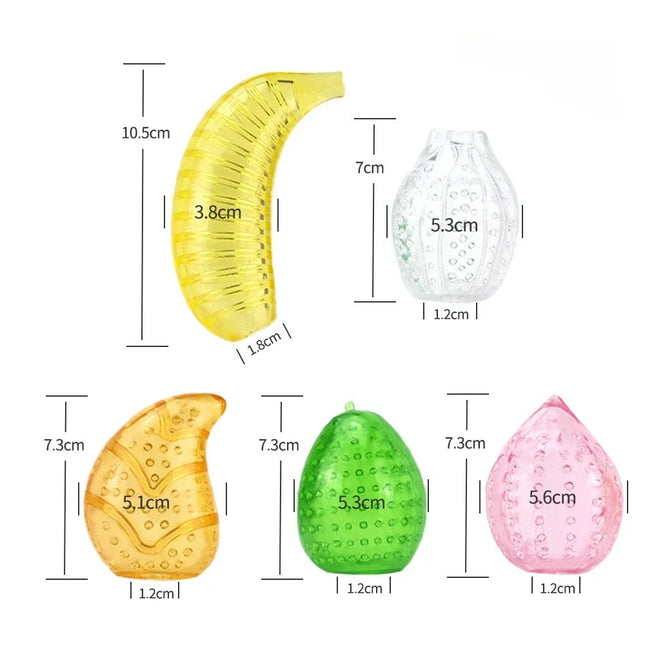 Male Masturbator Glans Exercise Sucking Pocket Pussy Transparent 9cm Masturbation Cup Penile Massager Sex Toys for Men Blowjob