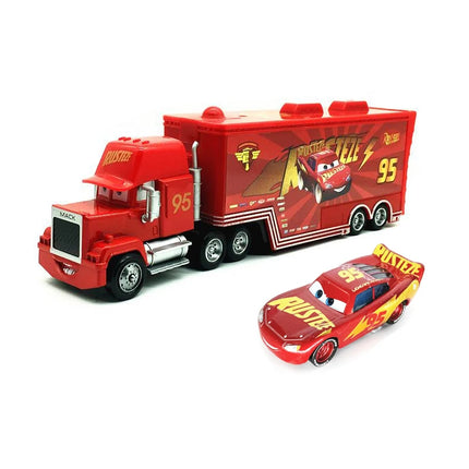 Disney Cars Diecast Lightning McQueen No: 79 No: 86 Alloy Car Container Truck Set Model Car Die Casting Kids Birthday Gifts Toys