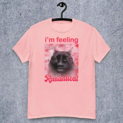 Im Feeling Romantical Funny Cat Printed Summer Tee Shirt Gift for Woman Cursed Cats T-shirt Silly Joke Gifts Dank Tshirt