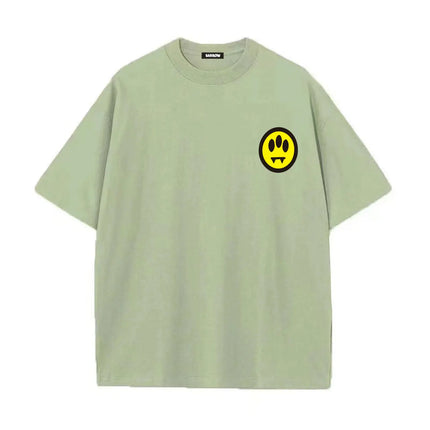 2026 Summer 100% Cotton T-Shirt for Men and Women with Round Neck Casual High-Quality Clothing Lettered Design barrow Printed