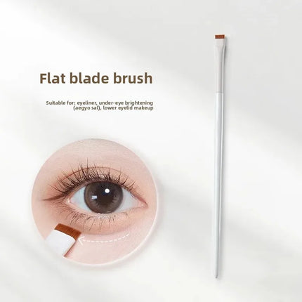 Cloud Porcelain 8-Piece Eyeshadow Brush Set Soft Bristle Blade Edge Eyeshadow Brush Nasal Shadow Brush Eye Makeup Diffusion Brus