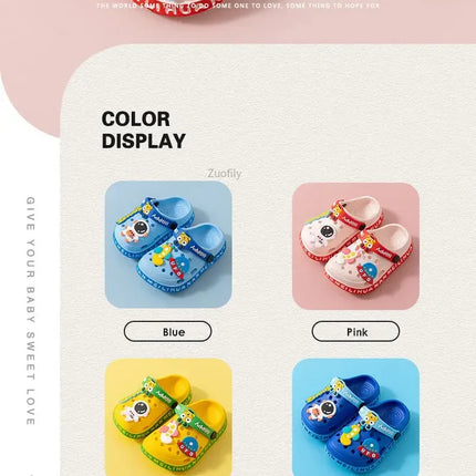 New Children Kids Baby Boys Girls Mules Clogs Summer Soft Sole Garden Beach Slippers Sandals Cave Hole Baby Shoes for Boys Girls