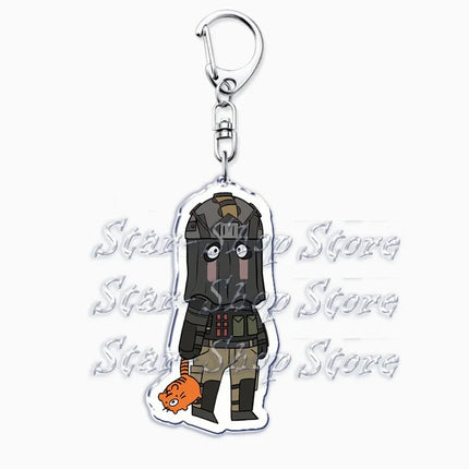 Hot Military Game Ghost Chibis Keychains for Accessories Cod Soldier Soap Simon Riley Keyring Jewelry Fans Friends Gaming Gifts