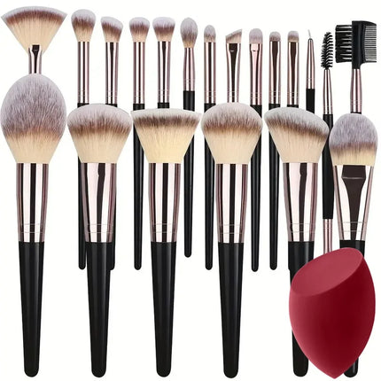 Professional 3-20PCS Makeup Brushes Set Soft Fluffy Foundation Eyeshadow Concealer Blending  Kabuki Women Beauty Tool