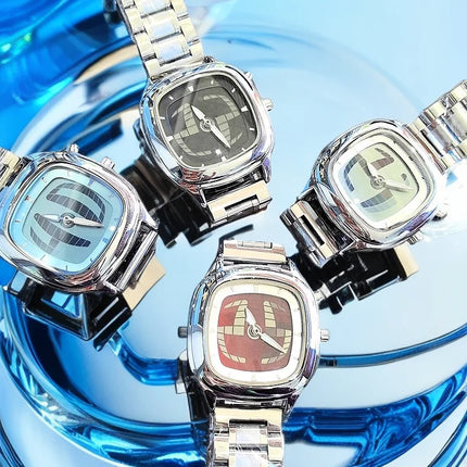 Fashion Digital Display Dynamic Watch Vintage y2k Waterproof Quartz Wristwatch for men Square Shape Cool watches reloj hombre