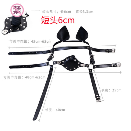Harness Bondage BDSM Tools Sex Toys For Couples Sex Products Leather Restranit Belt Gag Ball Adult Games Mouth Gag Slave