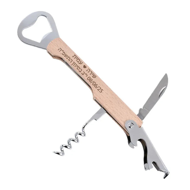 Personalized Wine Opener Corkscrew Groomsmen Gifts Multifunction Bottle Opener Father's Day Gifts Wedding Gift