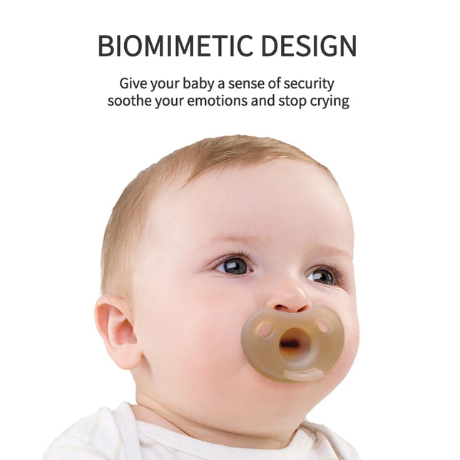 1pc Baby Pacifier For Daily Use Soothing Round Head Design Baby Reborn Silicone For Baby Accessories Newborn