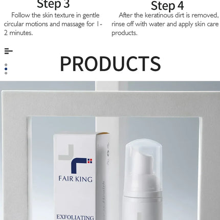 FAIR KING Exfoliating Mousse Improves Skin Texture Cleanses Makeup Dust Improves Enlarged Pores Absorbs Oil Cosmetics Wholesale