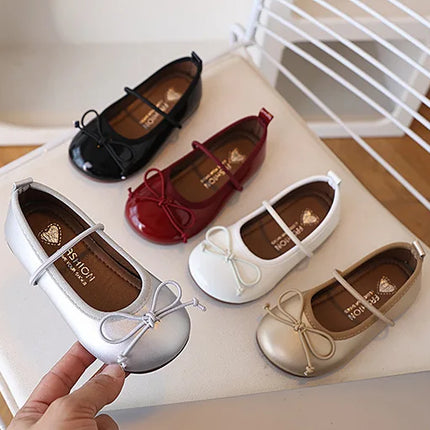 Children Flats Spring Summer Autumn Kids Shoes Girls Oxfords School Gold Silver Toddler Soft Pu Leather Shoes For Girl