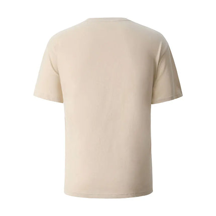 Color Painting Style Breathable Cotton Round Neck Tee Minimalist Design Lightweight Fabric Unisex Basic T Shirt Men's T-shirt