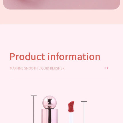 Highly Pigmented Matte Liquid Blush Long Lasting Non Fading Smooth Festival Stage Makeup Blush