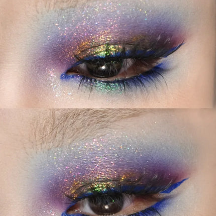 DRAMO Chameleon Eyeshadow Highly Pigmented Overlay Gradient Ayering Laser Optical Iridescent Eye Makeup 6g