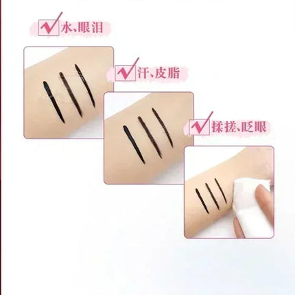 KISS ME make up Quick-drying Waterproof Black Eyeliner Long-lasting Liquid Eyeliner Smoothing Makeup Tool for Women