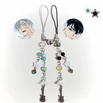 2Pcs Alien Stage Ivan & Till Cartoon Keychain Acrylic Chain for Woman Men Fashion Anime Figure Acrylic Keyring Pendant Gift