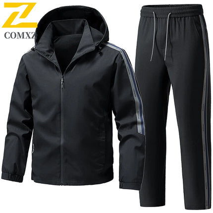 Men's Tracksuit Sets Autumn 2025 Fashion Sportswear Two Piece Sport Suit Jacket+Sweatpants Sweatsuit Men Sports Windproof Suit