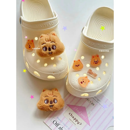 Skzoo Hot Korean Stray Kids Idol Boy Support Fan Cute Cartoon Hole Shoes Shoe Flower Anime Diy Accessories Decoration Xmas Gift