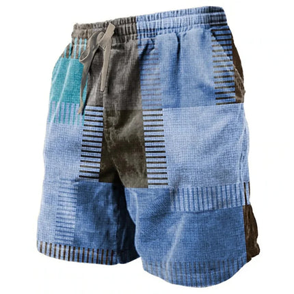 Ethnic Totem 3D Printed Men's Beach Pants Men's Summer Breathable Shorts Men's Fitness Street Shorts Large Size Drawstring