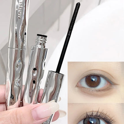 Silver Silk Fiber Matte Mascara Makeup Ultra-Fine Brush Lengthens Eyelashes Waterproof Fast Dry Eyelash Extension Mascara Makeup