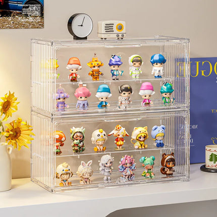 Blind Box Storage Display Case Transparent Dustproof Collectible Figures And Blind Box Storage Box Doll Display Cabinet