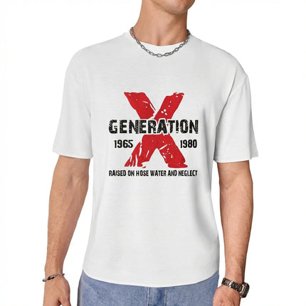 Men's 100% Cotton T-Shirt Premium Comfort Large Sizes Available Featuring  Generation X Print for Casual Wear and Daily Style