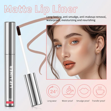 Peel Off Lip Liner Matte Lip Liner Peel Off Lipgloss Waterproof Velvet Lipline Red Brown Not Easy Fade Lipstick Cosmetic
