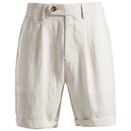 Summer new style business casual cotton short pants - old money style stretch waist men's five-pair pants - ST0020