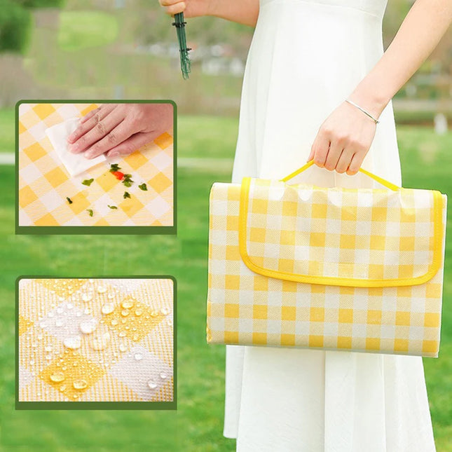 1PC Portable Outdoor Picnic Mat Colorful Waterproof Camp Blankets Suitable for Beach Park Grassland Family Out Travel Favors ZYF
