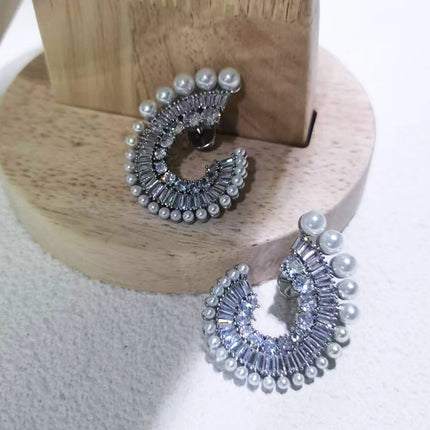 Original Heart Necklace 2025 Women's High Jewelry Set Luxury Pearl Necklace Earrings Ring Bracelet Suitable for Wedding Gifts