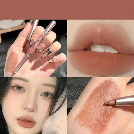 Matte lipliner Long-lasting Automatic Lip Liner Lipstick Lip Pencil Line Pen Beauty Waterproof Moisturizing