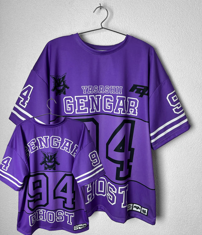 Men's Pokemon Gengar Yasashii Ghost 94 Print T-Shirt Casual Short Sleeve Tee  Anime Fans  Streetwear Lovers Ideal Daily Wear